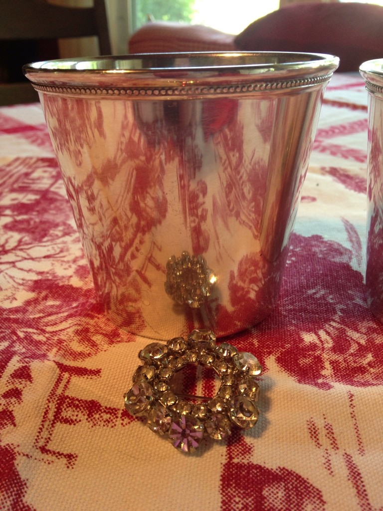 Vintage Brooch and Silver Cup