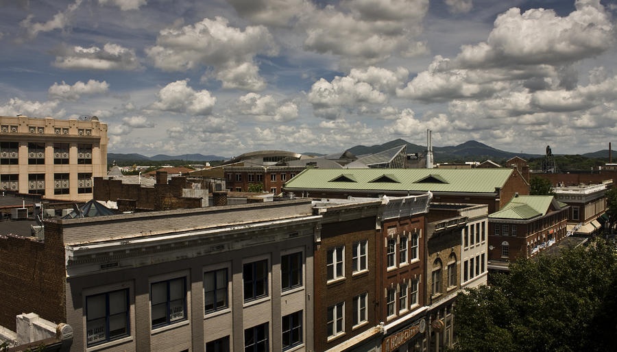 Campbell Avenue Rooftops Roanoke Virginia