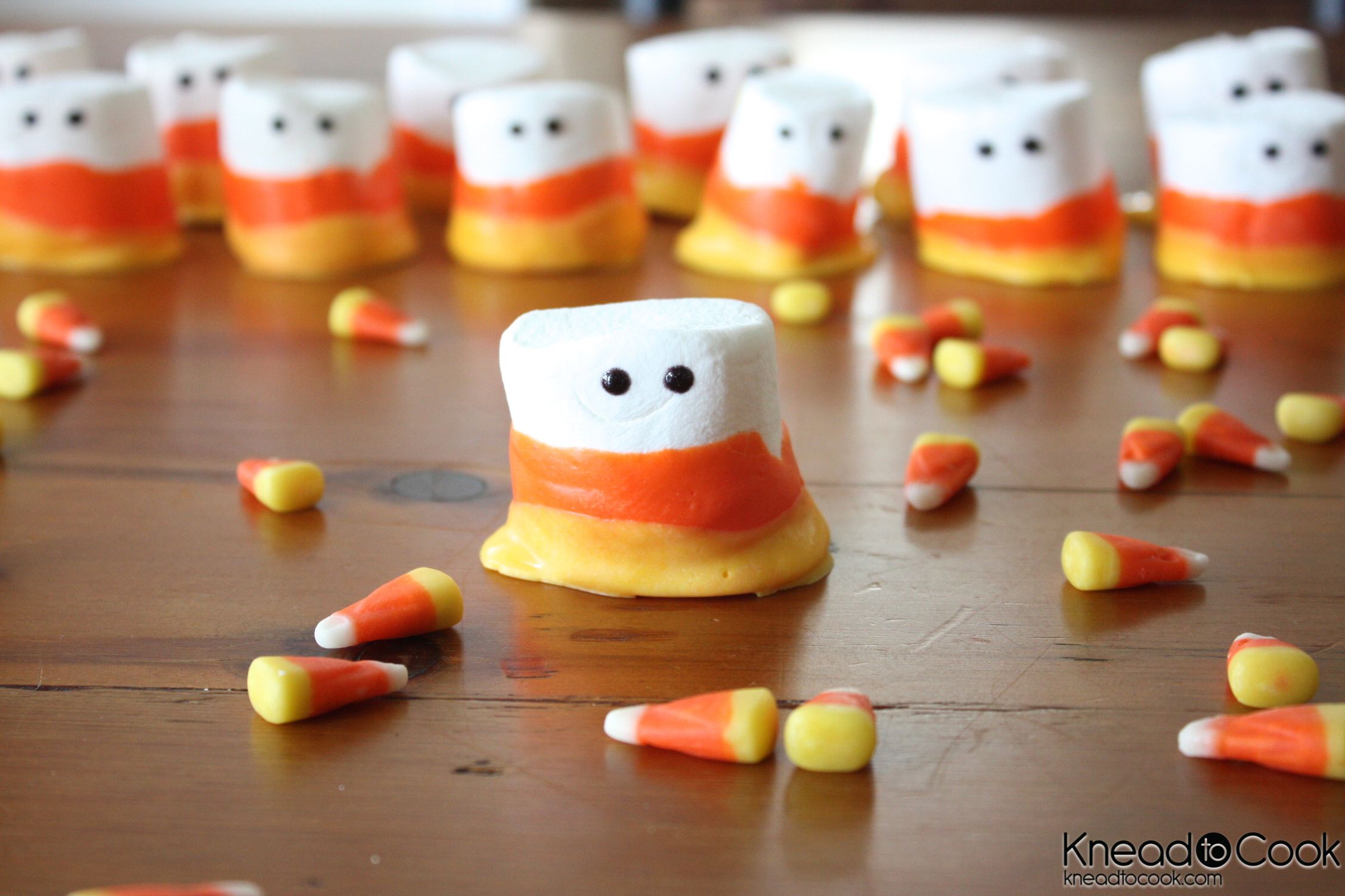 candy corn marshmallow people