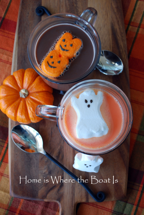 halloween peeps hot chocolate