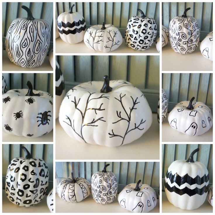 Black and White Pumpkins