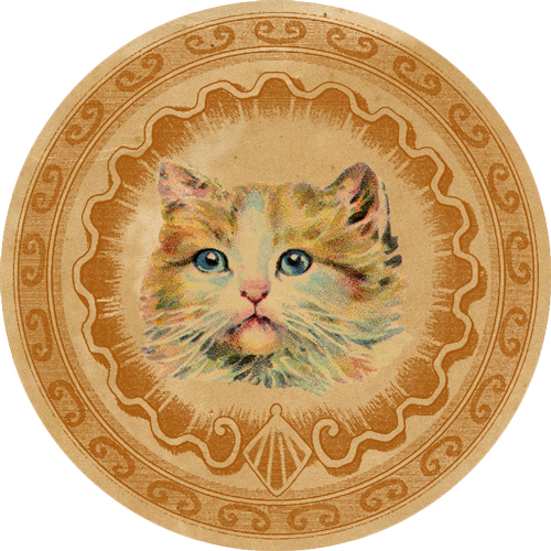 DGD - Digital Goodie - Vintage Cat Sticker 1