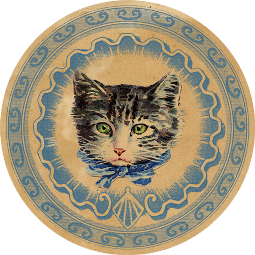 DGD - Digital Goodie Day - Vintage Kitten Sticker #4