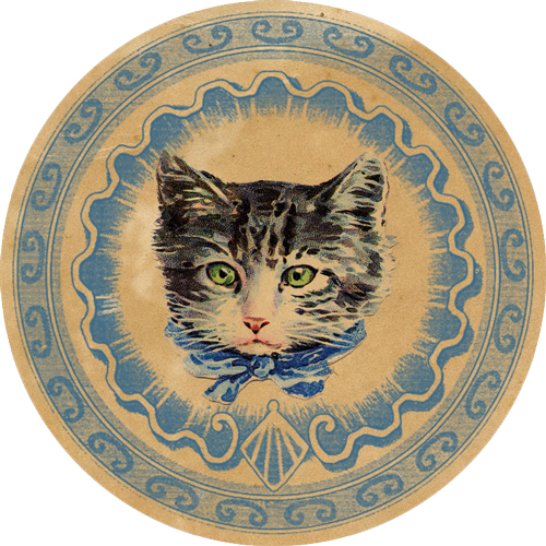 DGD - Digital Goodie Day - Vintage Kitten Sticker #4
