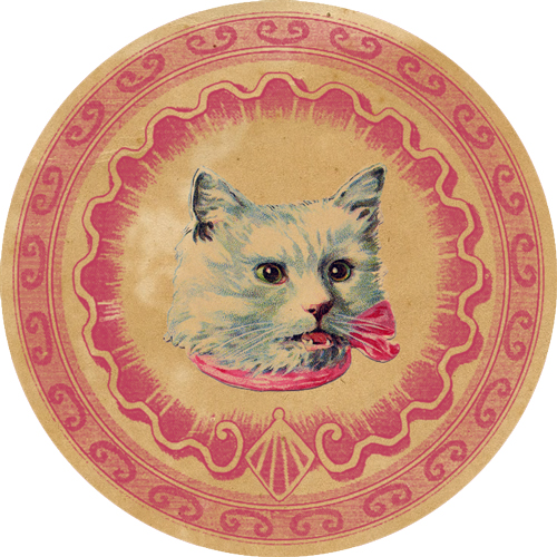 DGD - Digital Goodie Day - Vintage Kitten Sticker #5