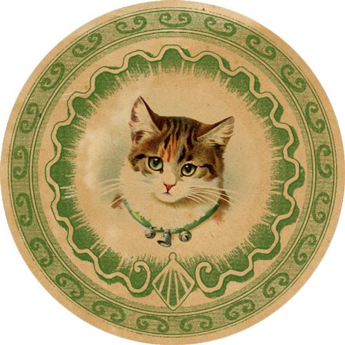 DGD - Digital Goodie Day - Vintage Kitten Sticker #6