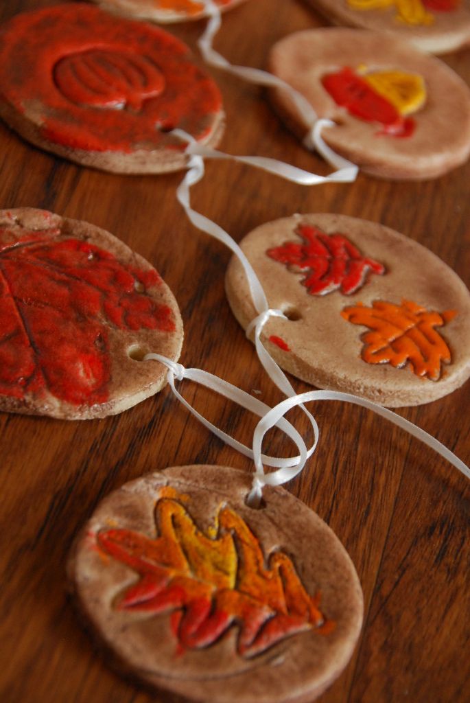 Fall Salt Dough Ornaments