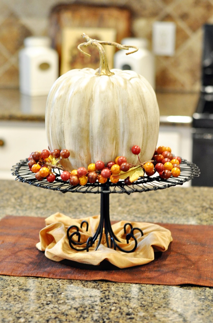 White Spray Painted Pumpkin