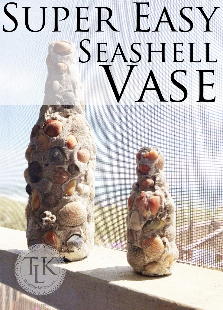 Super Easy Seashell Vase
