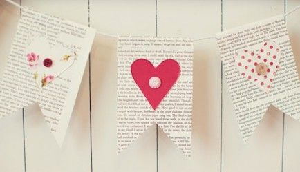 Book Page Bunting