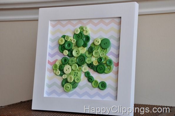 Shamrock Button Art