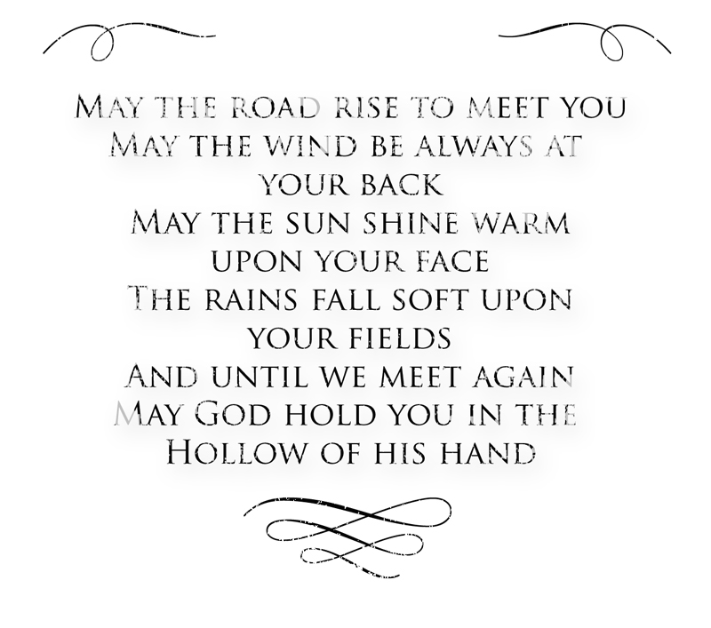 May the Road Rise to Meet You Irish Blessing Digital Goodie Travel Quote on threelittlekittens.com/blog