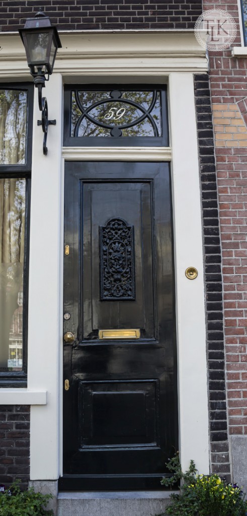 Doors-of-Amsterdam-Tall Black Narrow Door