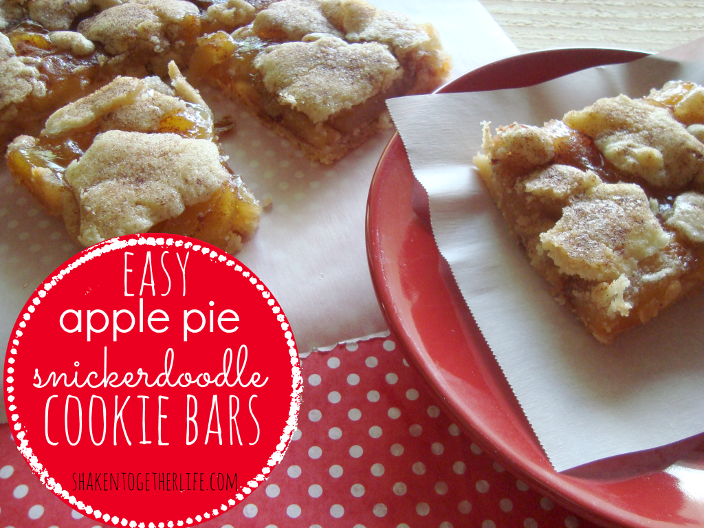 Apple Pie Snickerdoodle Cookie Bars