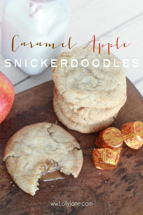 Caramel Apple Snickerdoodles