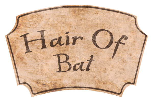 Hair of Bat Apothecar Label Digital Goodie - free printable - on www.threelittlekittens.com/blog