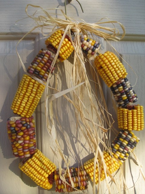 Rustic Indian Corn Wreath