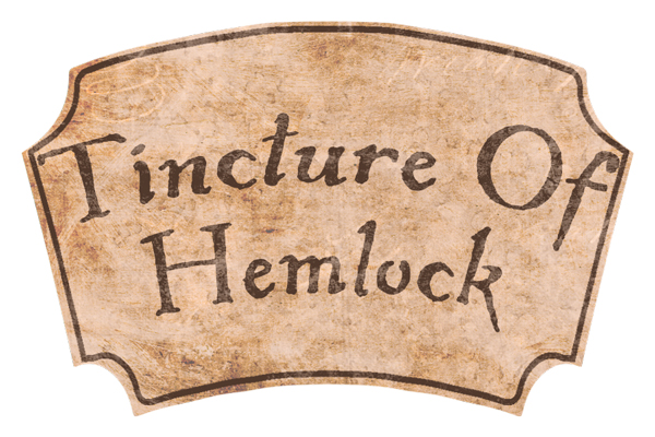 Tincture of Hemlock Vintage Apothecary Label Digital Goodie - Free Printable on threelittlekittens.com/blog