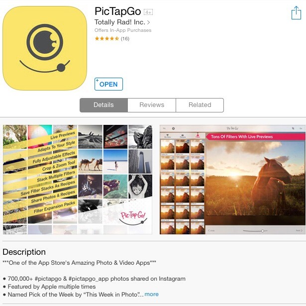 PicTapGo App