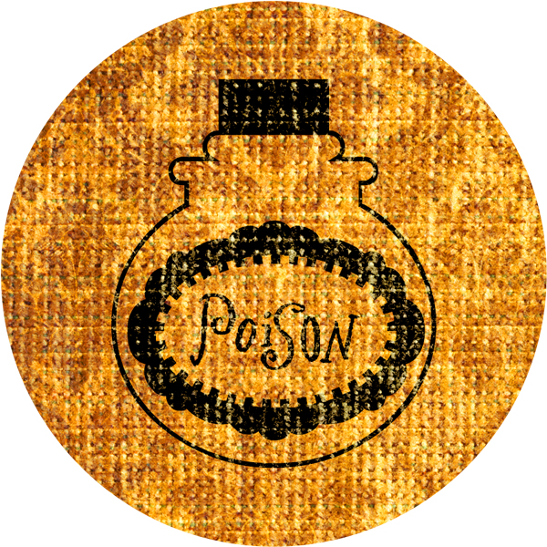 Best-Witches-Vintage-Fabric-Stickers-Poison