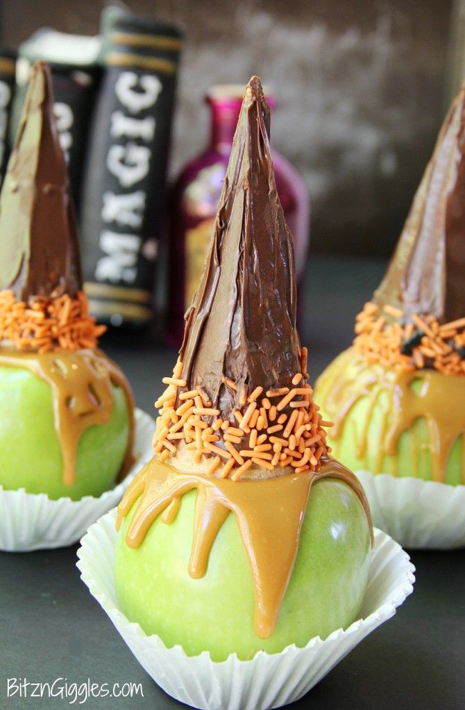 Caramel Apple Witches Hats