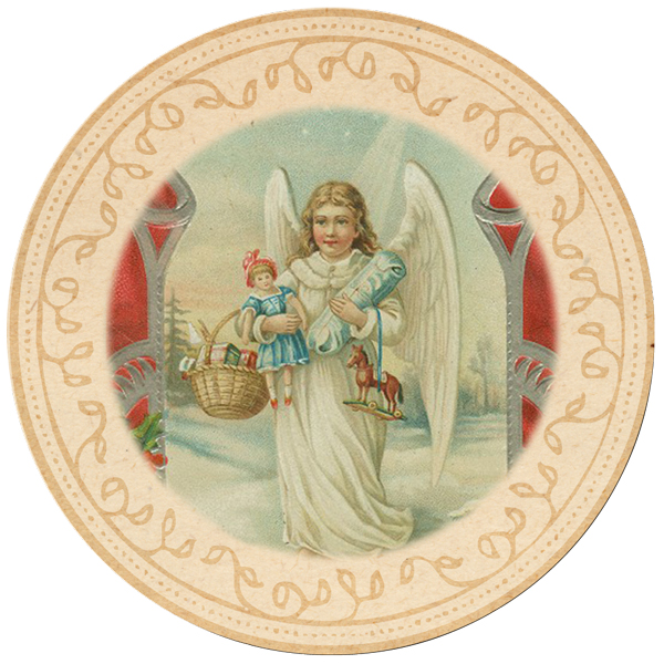 25-Days-of-Christmas Angel Tags Day 4 on threelittlekittens.com/blog