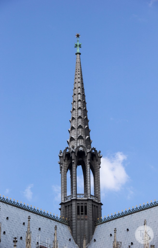 Detail of one of the spires of the Cathedral in Cologne