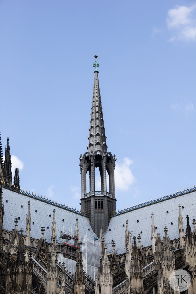 Roofline and spire of the Cologne Cathedral