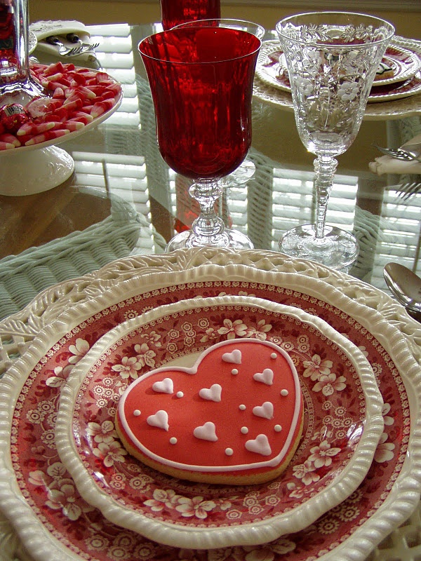 Heart Cookie Tablescape