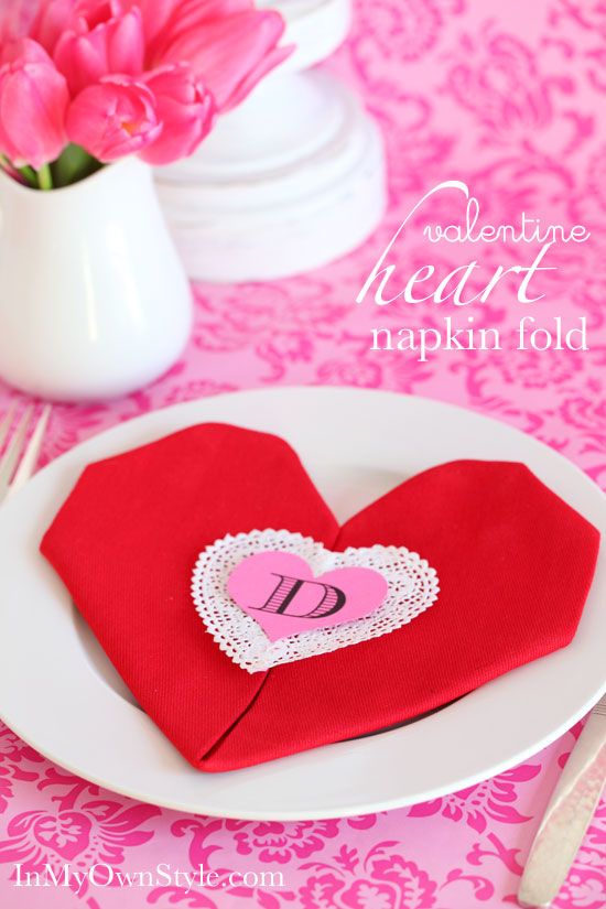 Heart Napkin Fold