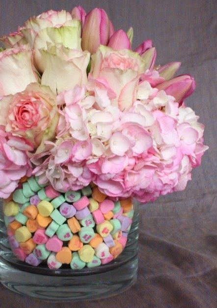 Conversation Hearts Vase Filler