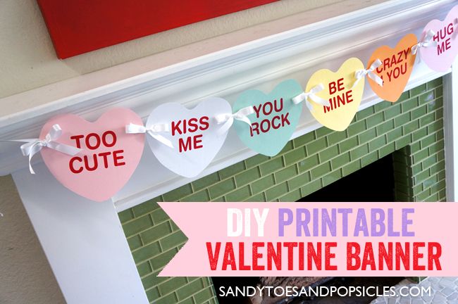 DIY Valentine Banner