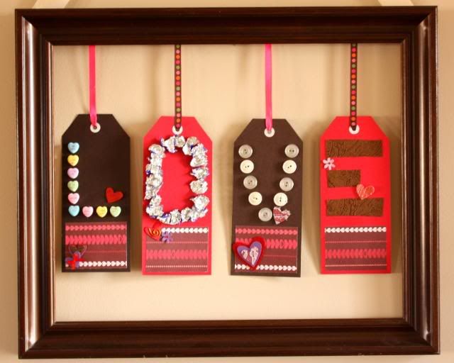 Framed Love Tags