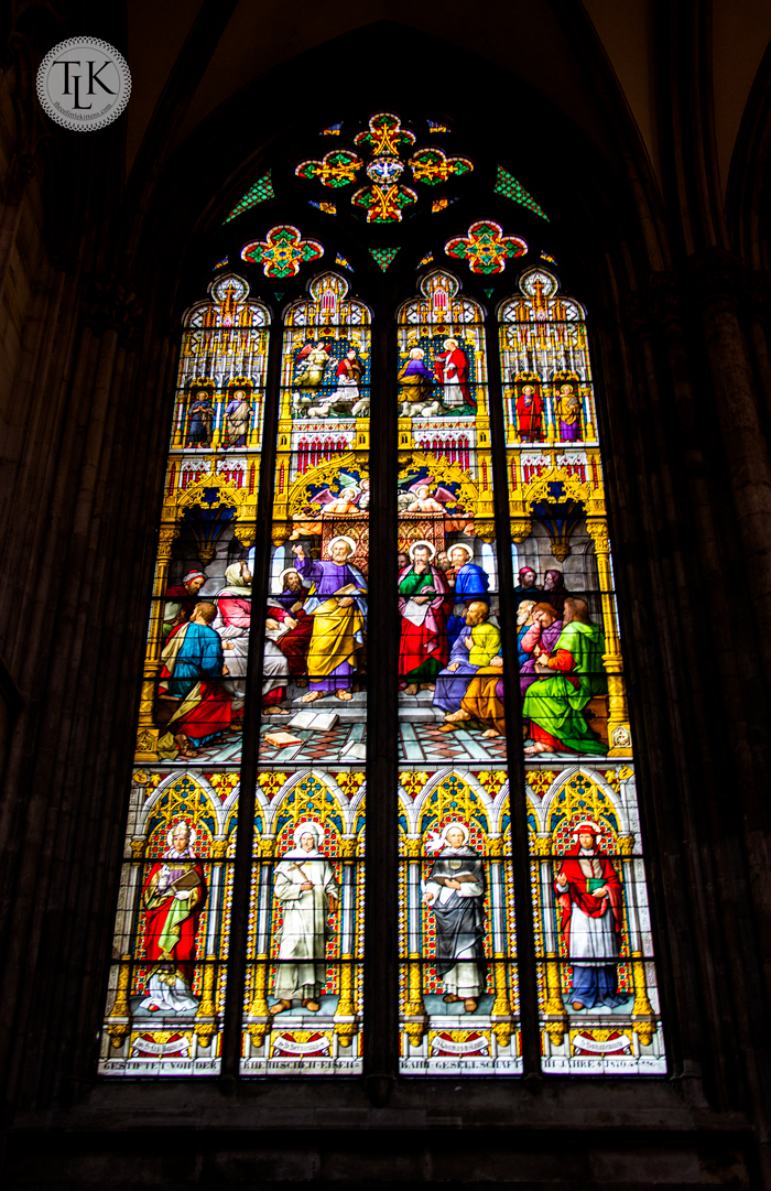 Stained Glass Windows In The Cathedral In Cologne