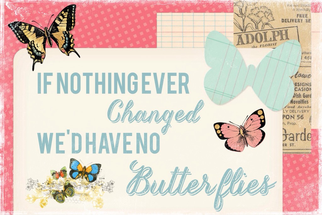 If Nothing Ever Changed, We'd Have No Butterflies