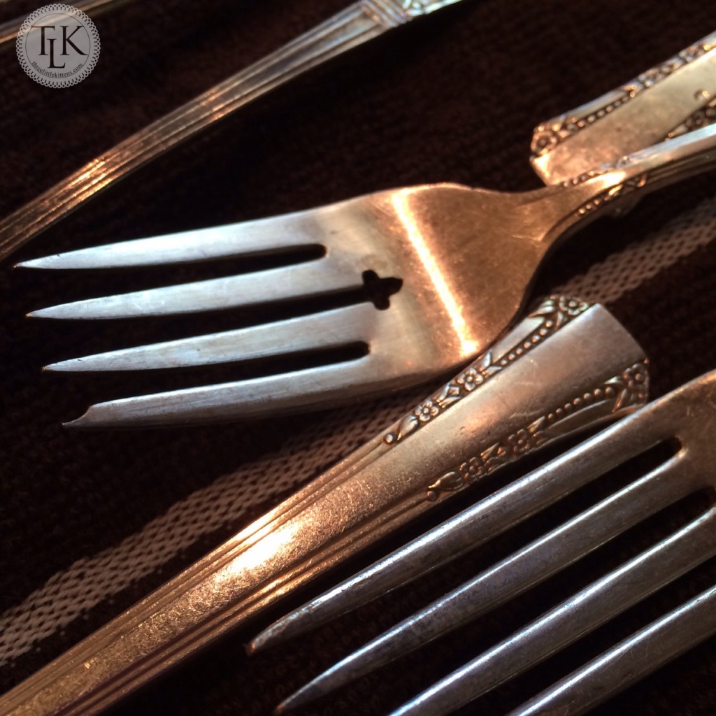 Pretty forks found while yardsaling