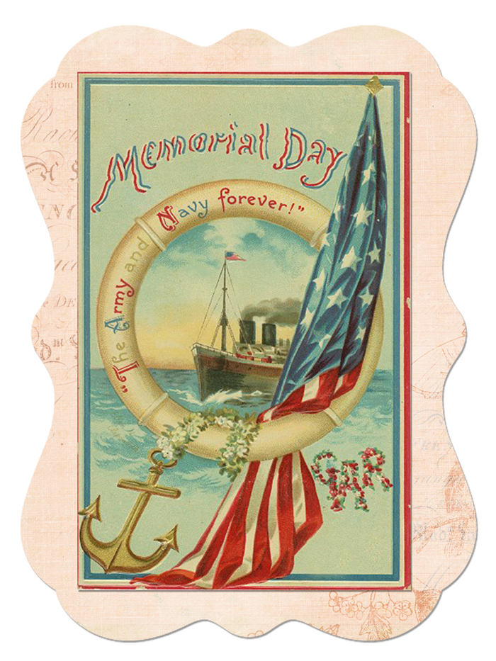 Memorial Day Sticker - Free Digital Goodie - Printable - on threelittlekittens.com/blog