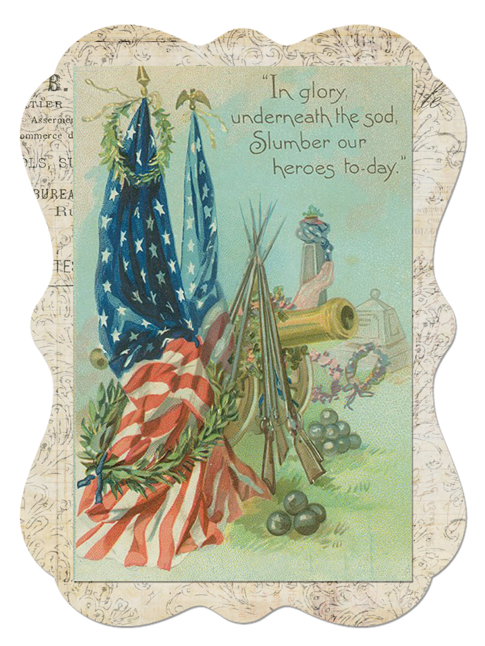 Memorial Day Sticker - Free Digital Goodie - Free Printable on threelittlekittens.com/blog