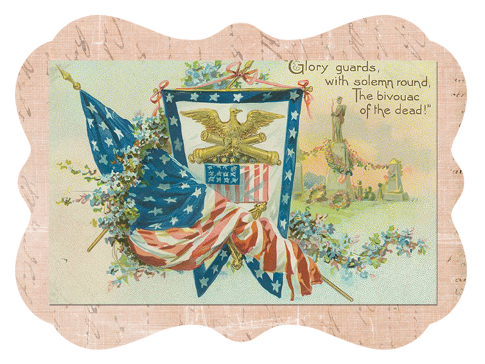 Memorial Day Sticker - Free Digital Goodie - Free Printable on threelittlekittens.com/blog