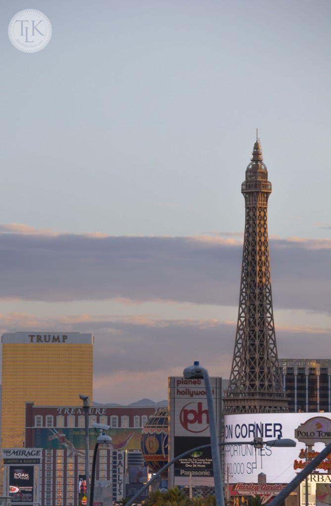 The Strip at dawn in Las Vegas