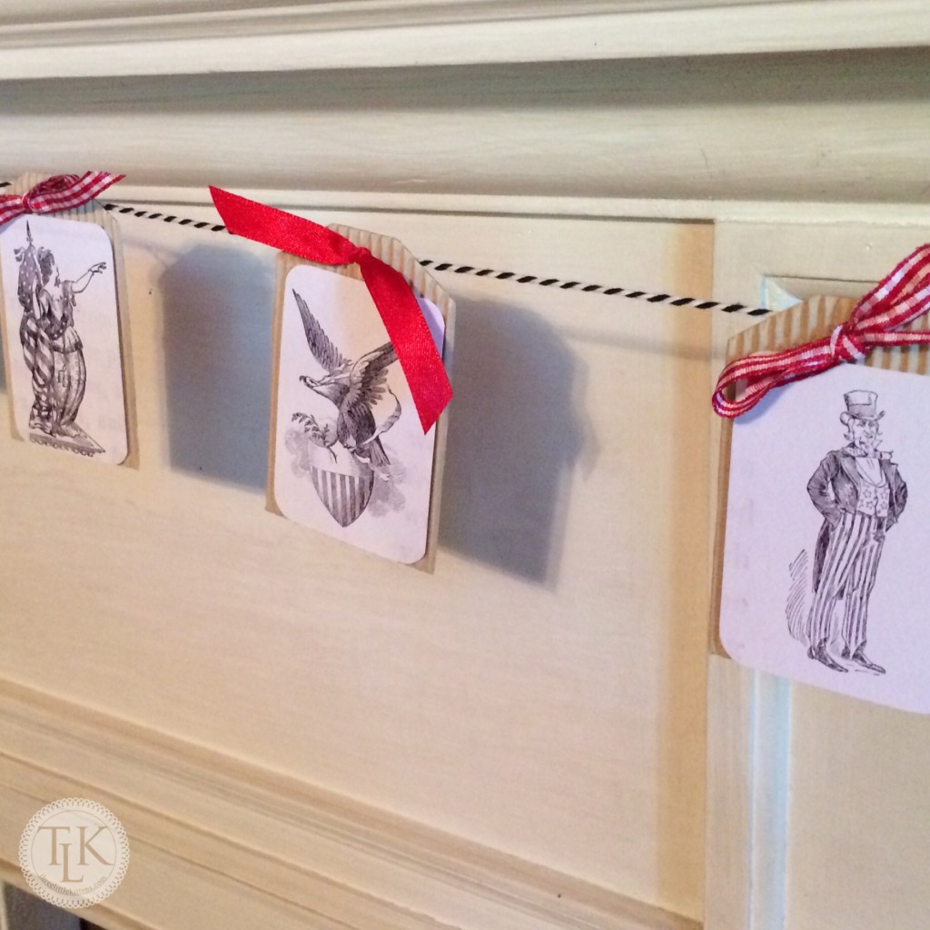 Digital Goodie Day - Free Vintage Printable Banner on threelittlekittens.com/blog