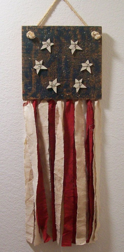 Primitive Flag Decor