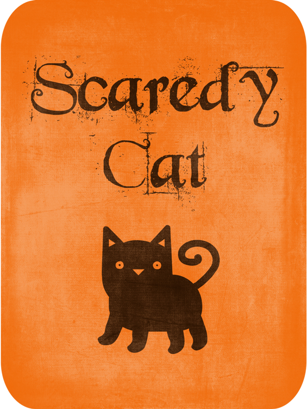 Halloween-Digital-Goodies on threelittlekittens.com/blog - Scaredy Cat