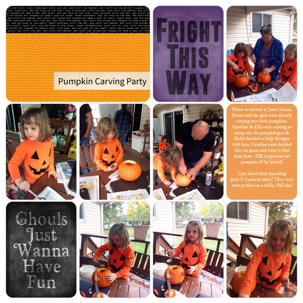 Pumpkin Carving Party 2015 on threelittlekittens.com/blog