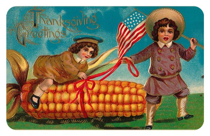 Thanksgiving Greetings - Free Digital Goodie on threelittlekittens.com/blog