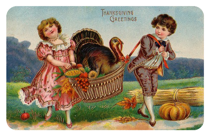 Thanksgiving Greetings - Free Digital Goodie on threelittlekittens.com/blog