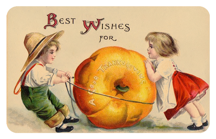 Thanksgiving Greetings - Free Digital Goodie on threelittlekittens.com/blog - Best Wishes for a Good Thanksgiving