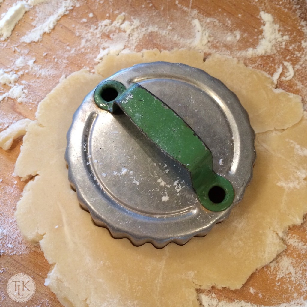 Simple antique cookie cutters are perfect for making sugar cookies at Christmas
