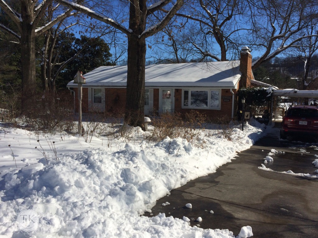 Wonderful neighbors shoveled out our driveway for us