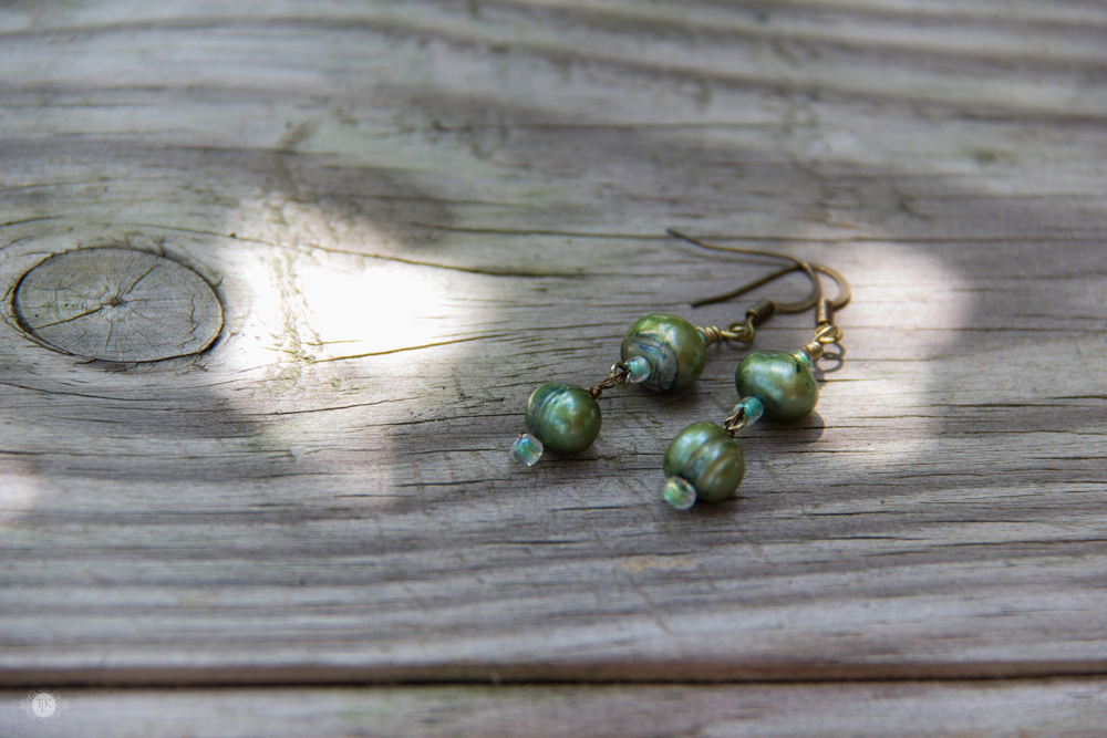 THREE LITTLE KITTENS BLOG | Vintage Sage Pierced Earrings